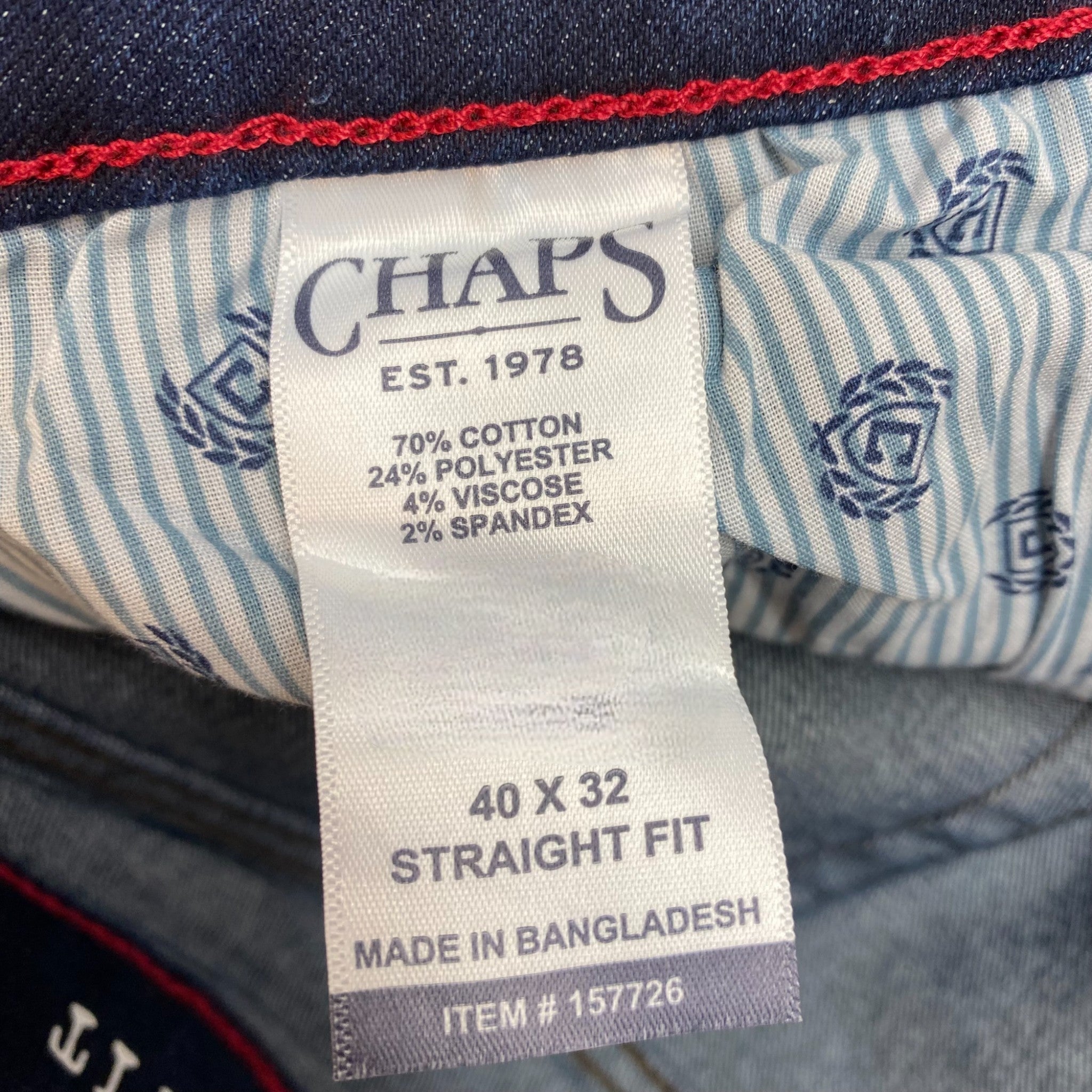 Chaps Men's Straight Fit Jeans SIZE - 40