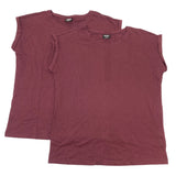 Urban Classics 2x Ladies Extended Shoulder Tee SIZE - Extra Small
