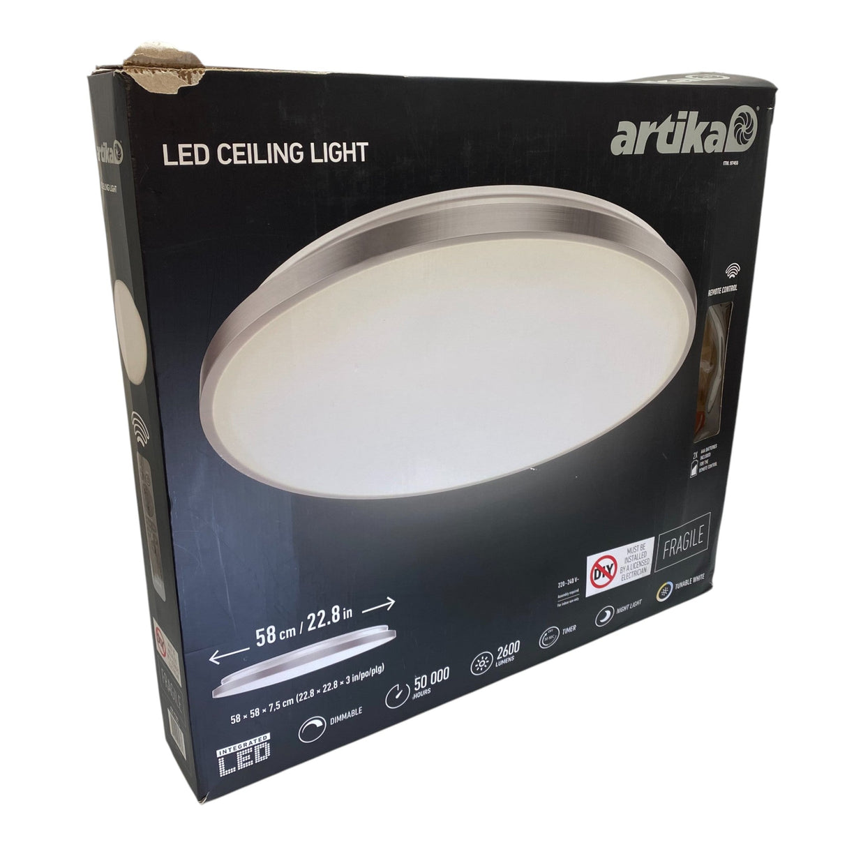 Artika Jupiter LED Ceiling Light 58cm - No Remote