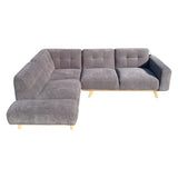 Aiden & Ivy 2 Piece L-Shaped Fabric Sectional Loungesuite