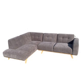 Aiden & Ivy 2 Piece L-Shaped Fabric Sectional Loungesuite