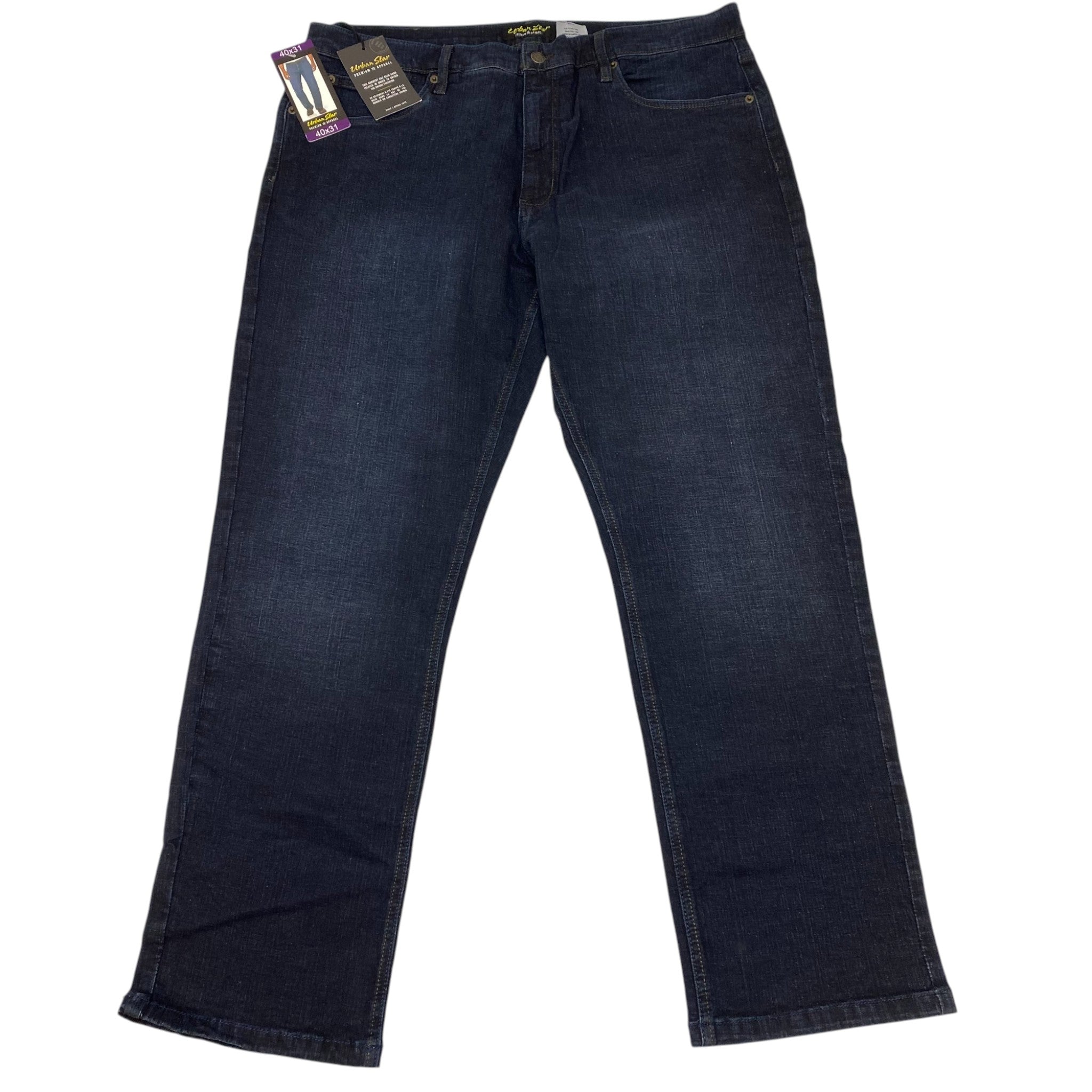 Urban Star Men's Relaxed Fit Straight Leg Jeans SIZE - 40