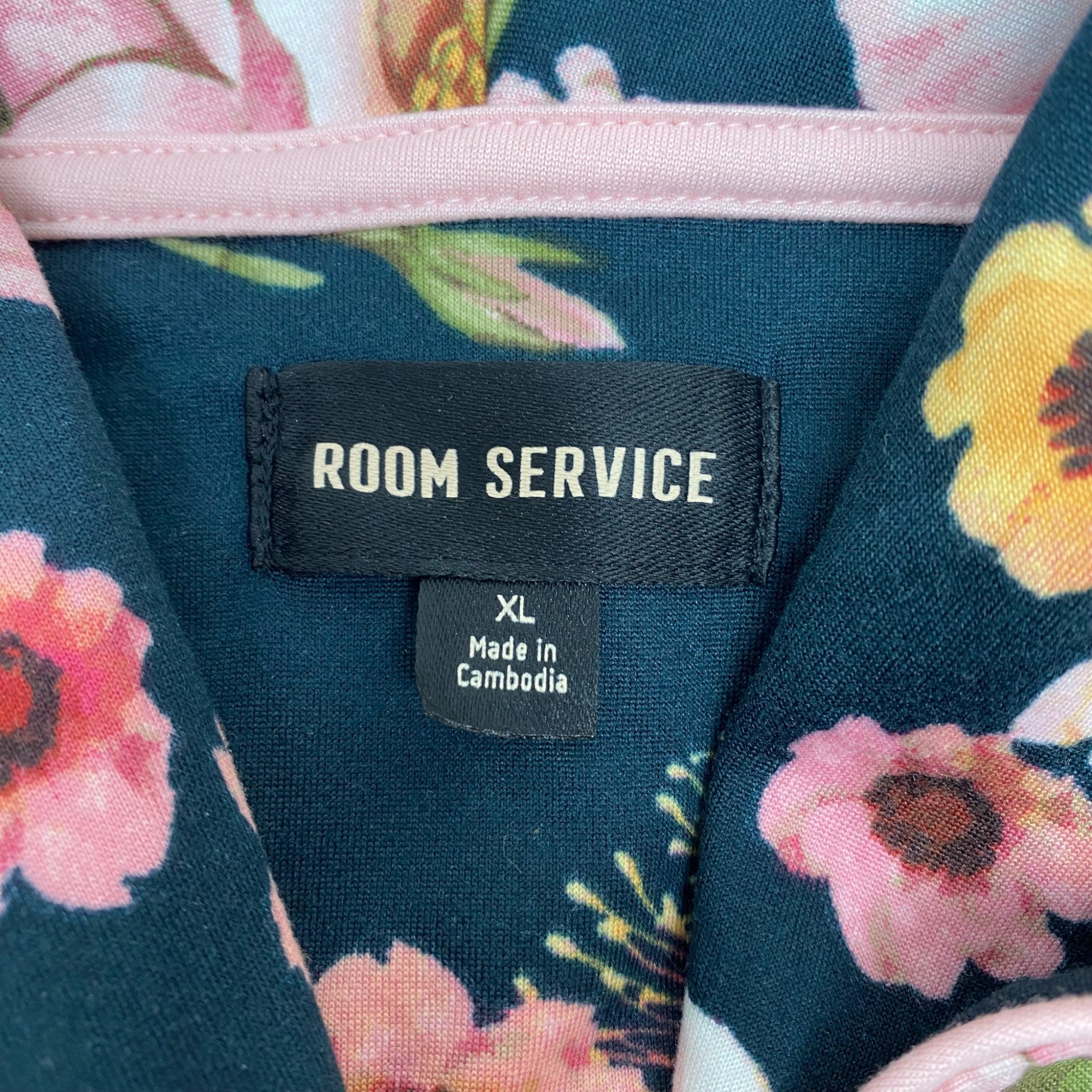 Room Service Women's 2 Piece Notch Collar Pyjama Set SIZE - Extra Large