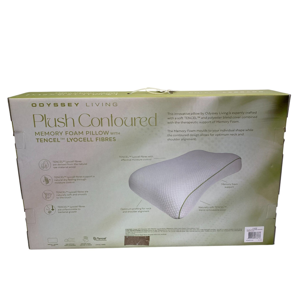 Odyssey Living Tencel Plush Memory Foam Pillow