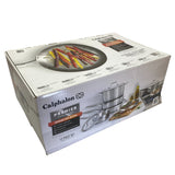 Calphalon 12 Piece Stainless Steel Cookware Set. - CLICK AND COLLECT ONLY