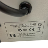 Toa P-2240 Power Amplifier