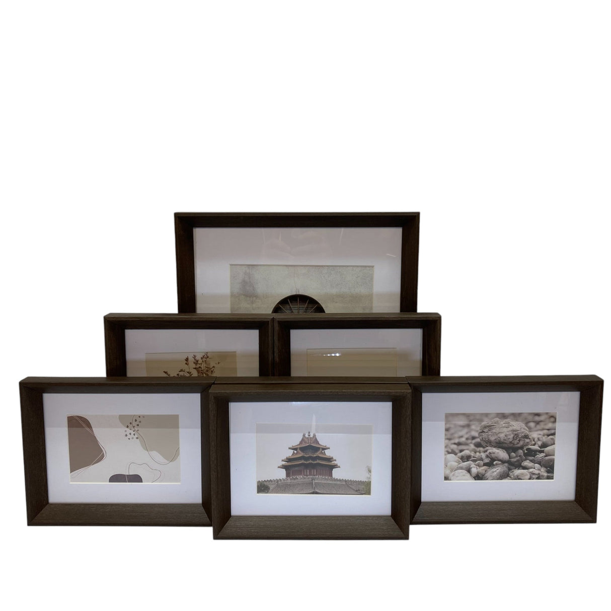 Umbra 7-piece Gallery Picture Frame Set - Aged Walnut