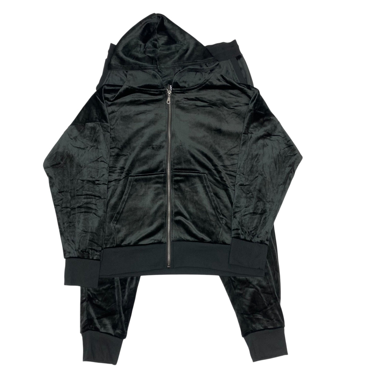 Jezebel Women's Velour Hoodie And Jogger Set - Black SIZE - Extra Large