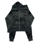 Jezebel Women's Velour Hoodie And Jogger Set - Black SIZE - Extra Large