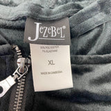 Jezebel Women's Velour Hoodie And Jogger Set - Black SIZE - Extra Large
