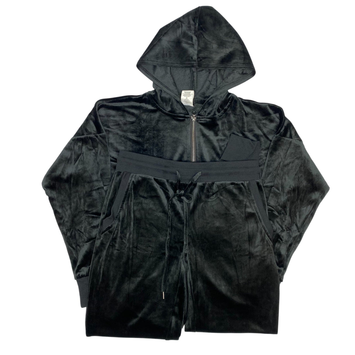 Jezebel Women's Velour Hoodie And Jogger Set - Black SIZE - Small