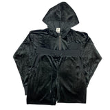 Jezebel Women's Velour Hoodie And Jogger Set - Black SIZE - Small
