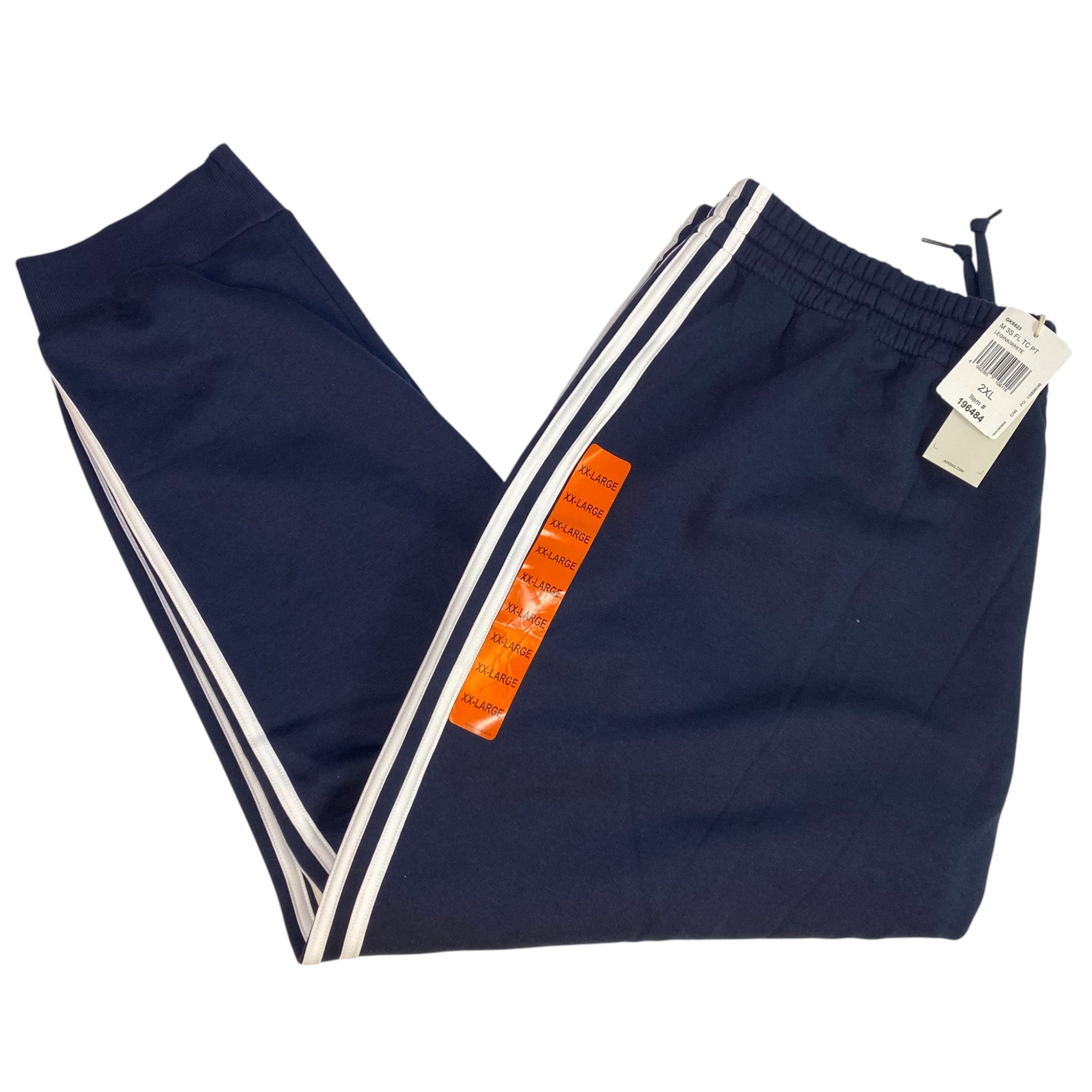Adidas Men's 3 Stripe Full Length Trackpants SIZE - XXL