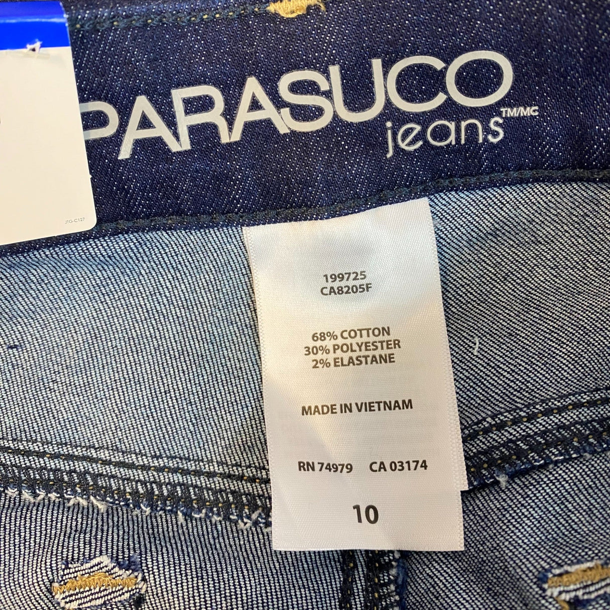 Parasuco Women's Mid Rise Classic Slim Ankle Jeans With Tummy Control SIZE - 10