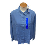 Matty M Women's The Summer Button Front Shirt - Blue