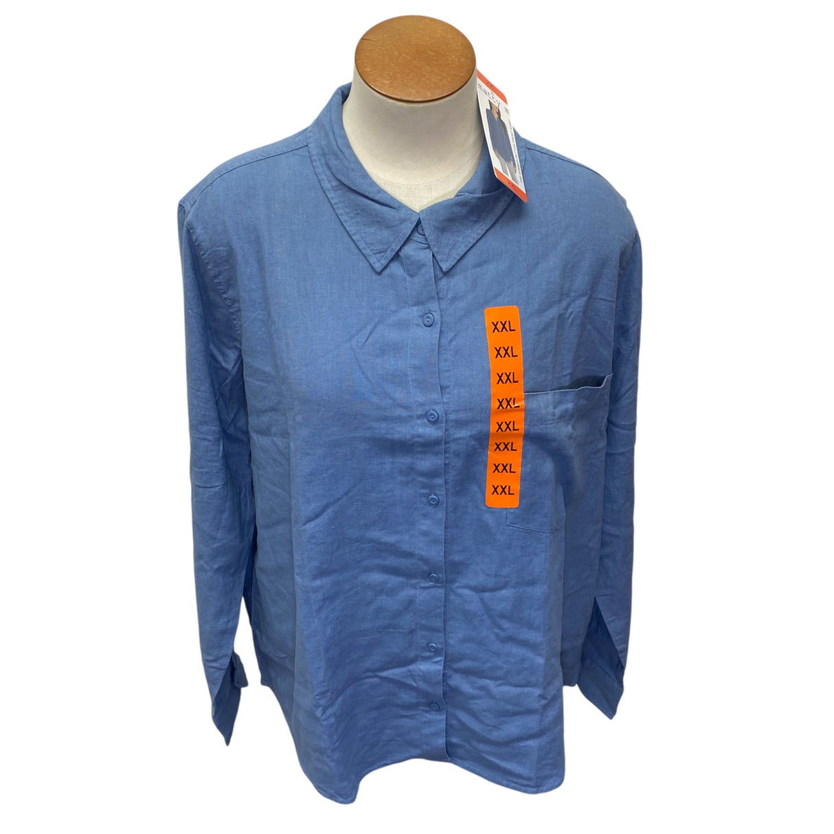 Matty M Women's The Summer Button Front Shirt - Blue