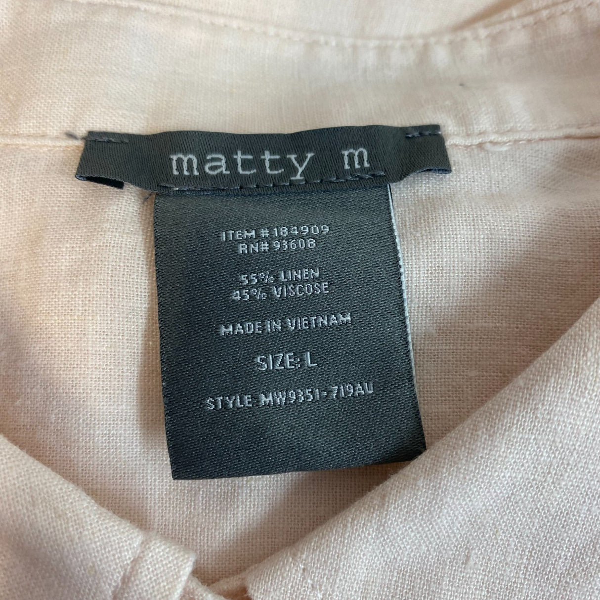 Matty M Women's The Summer Button Front Shirt SIZE - Large