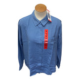 Matty M Women's The Summer Button Front Shirt - Blue