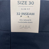 Saba Men's Slim Fit Chino Pants SIZE - 30x32