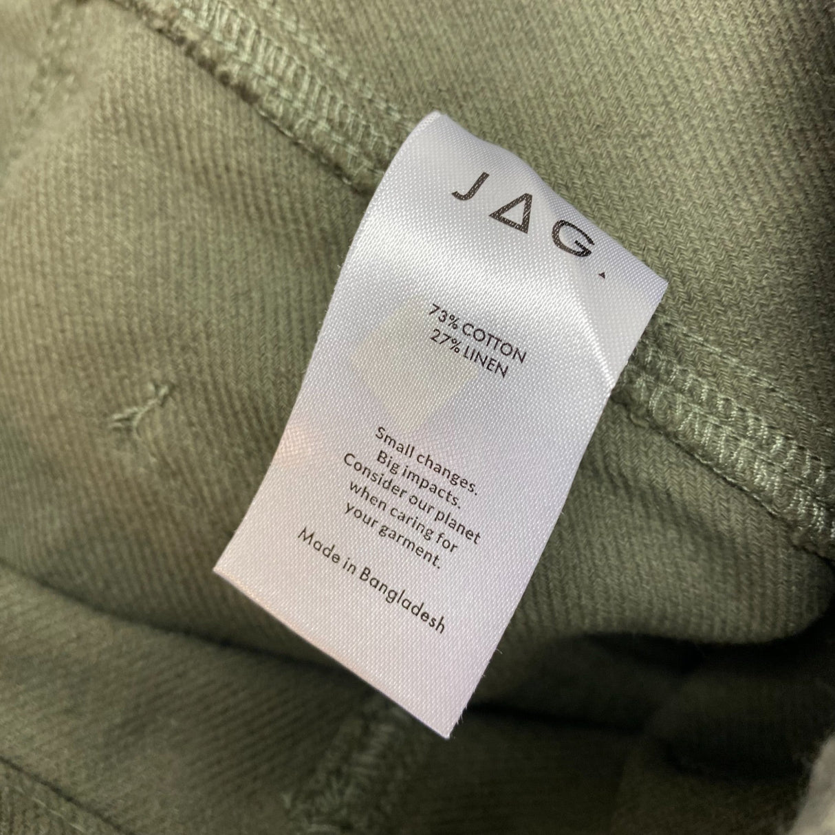 Jag Women's Linen Twill Cargo Pants SIZE - 12