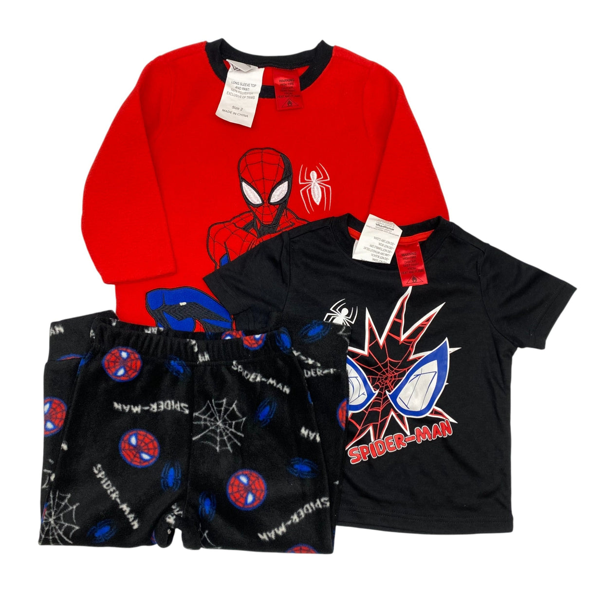 Marvel Boys Spider-Man 3 Piece Pyjama Set SIZE - 2
