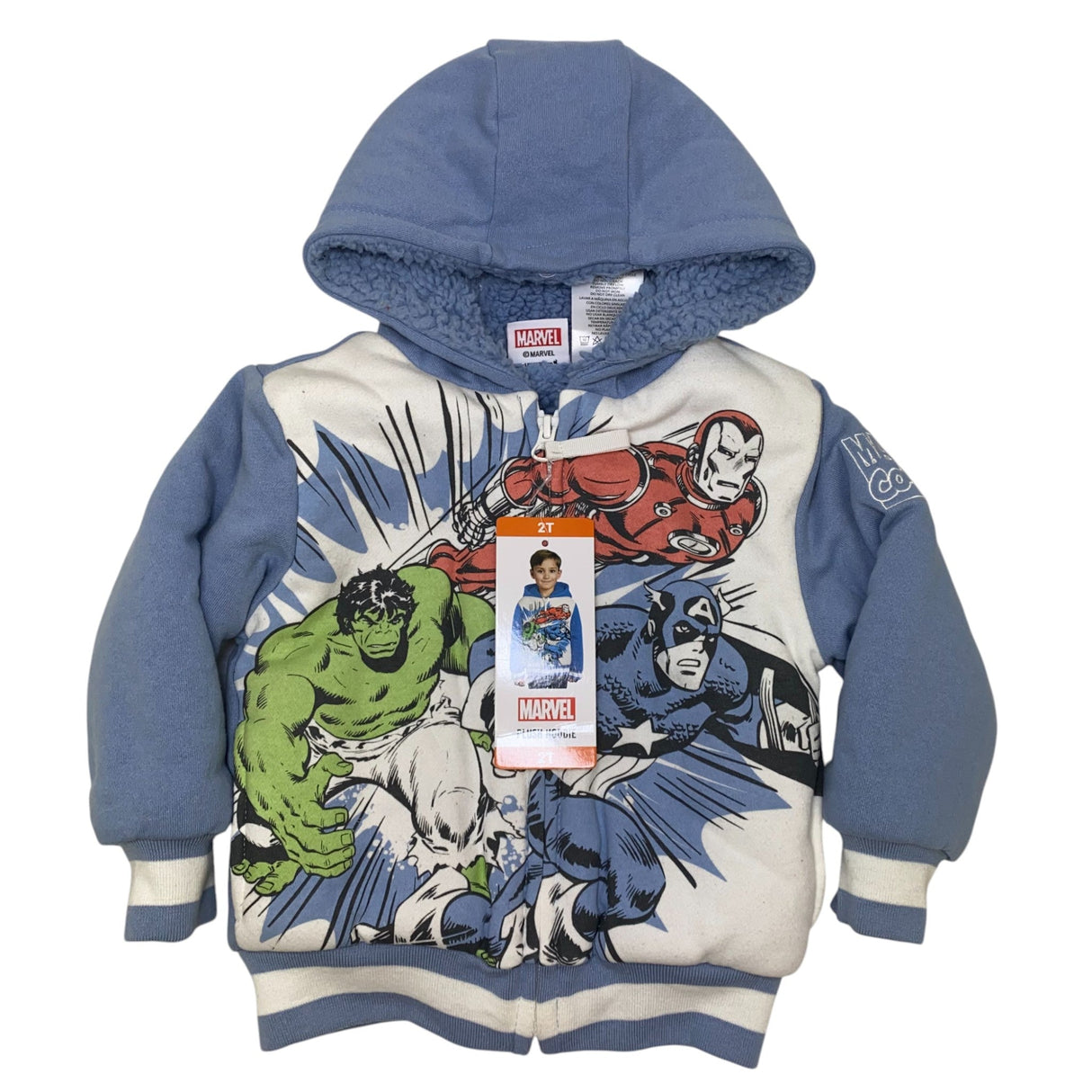 Marvel Kids Plush Hoodie SIZE - 2