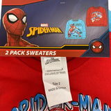 Marvel 2x Boys Spider-Man Sweaters SIZE - 2