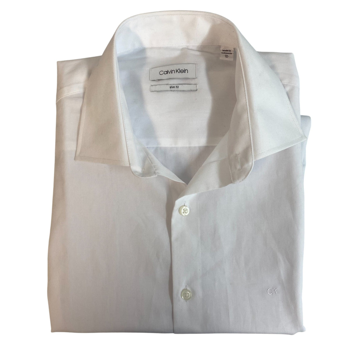 Calvin Klein Men's Slim Fit Steel+ Dress Shirt SIZE - 41