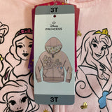 Disney Princess Girls Zip Up Hoodie - Size 3T SIZE - 3