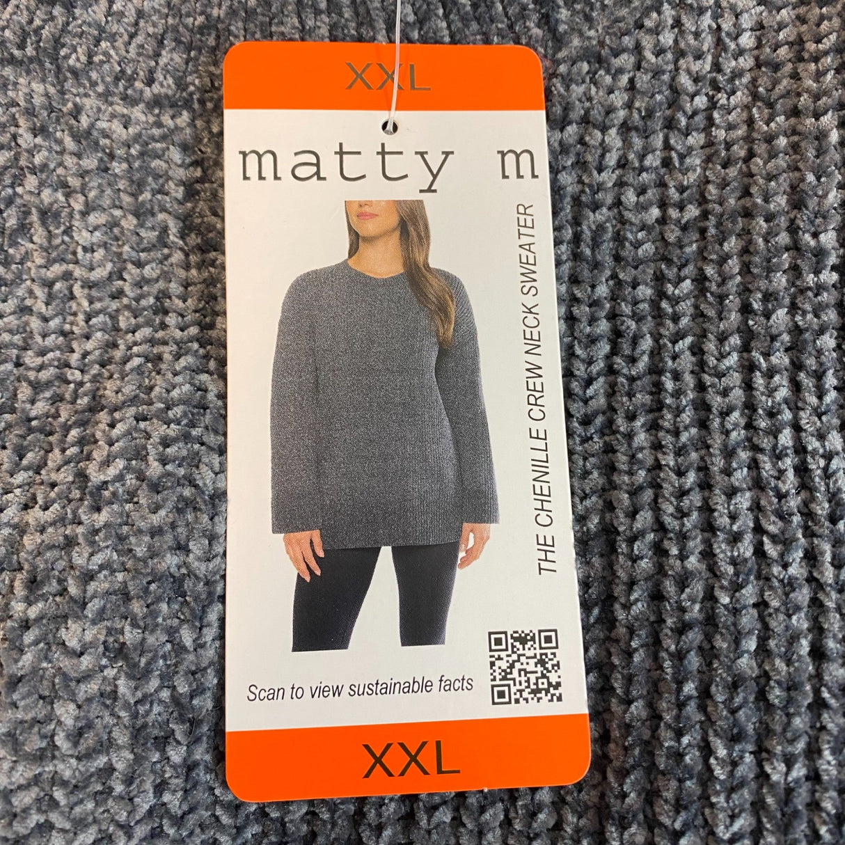 Matty M Women's The Chenille Crew Neck Sweater SIZE - XXL
