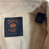 Copper & Oak Men's Lightweight Corduroy Button Up Shirt SIZE - Large