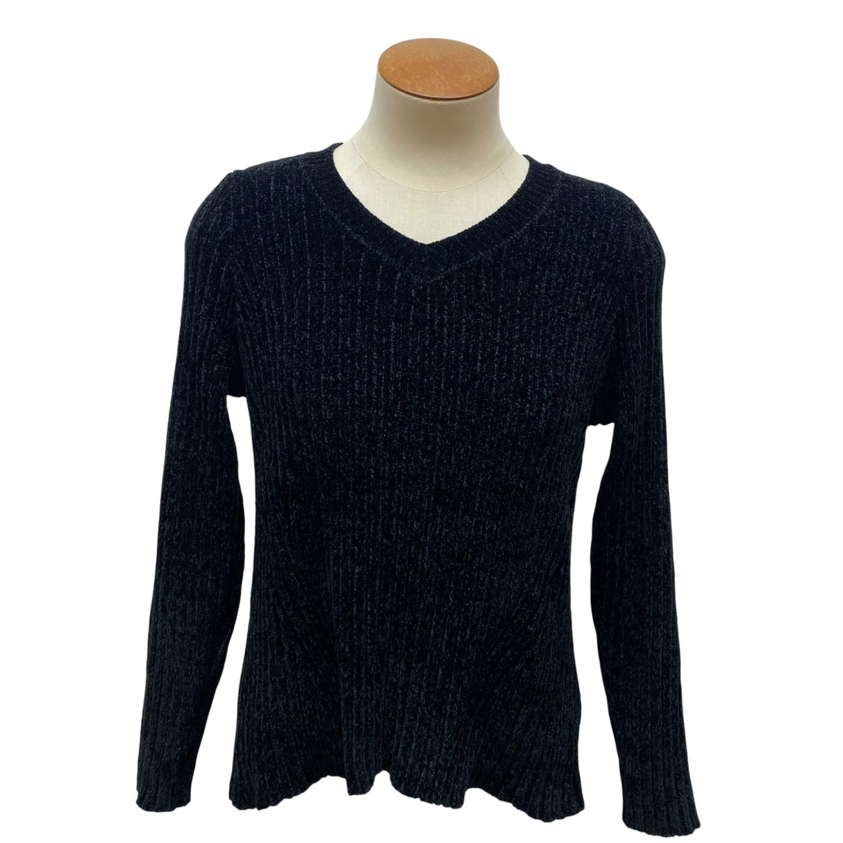 Jachs Women's Girlfriend Ribbed V-Neck Sweater SIZE - Small