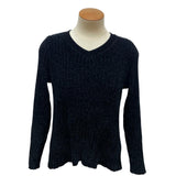 Jachs Women's Girlfriend Ribbed V-Neck Sweater SIZE - Small