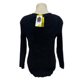 Jachs Women's Girlfriend Ribbed V-Neck Sweater SIZE - Small
