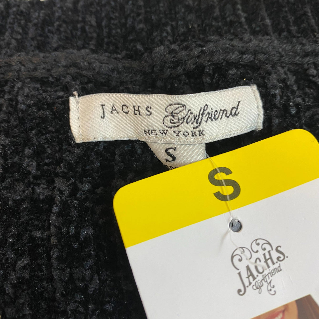 Jachs Women's Girlfriend Ribbed V-Neck Sweater SIZE - Small