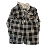 DKNY Women's Notched Collar Pyjama Set - Black Plaid SIZE - Large