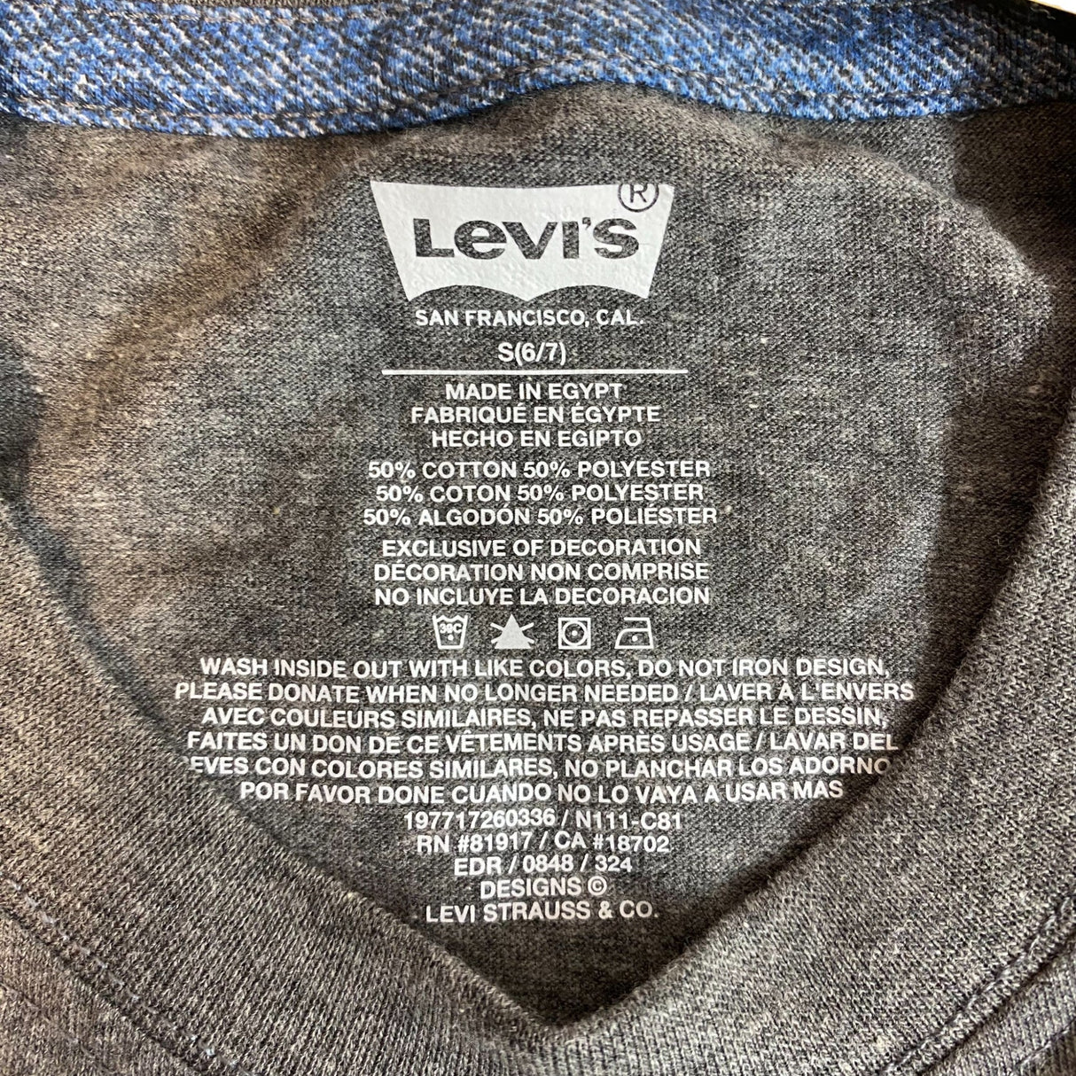 Levi's Youth Short Sleeve Tee SIZE - Small