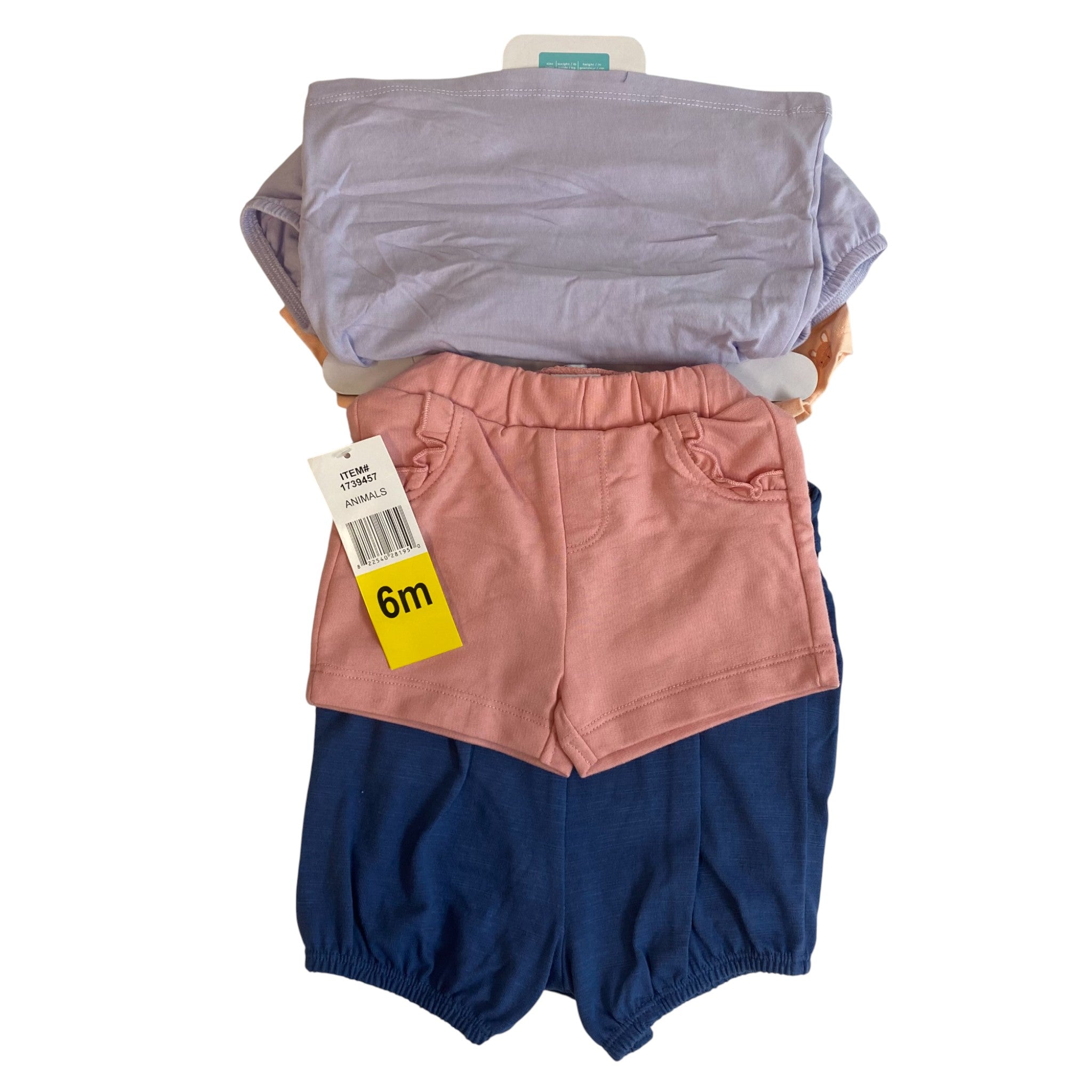 Pekkle Girls 4 Piece Clothing Set - Animals - Size 6M