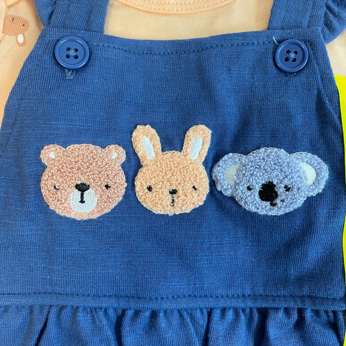 Pekkle Girls 4 Piece Clothing Set - Animals - Size 6M
