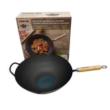 Yoshikawa Carbon Steel Cook-Pal Wok 36cm