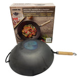 Yoshikawa Carbon Steel Cook-Pal Wok 36cm