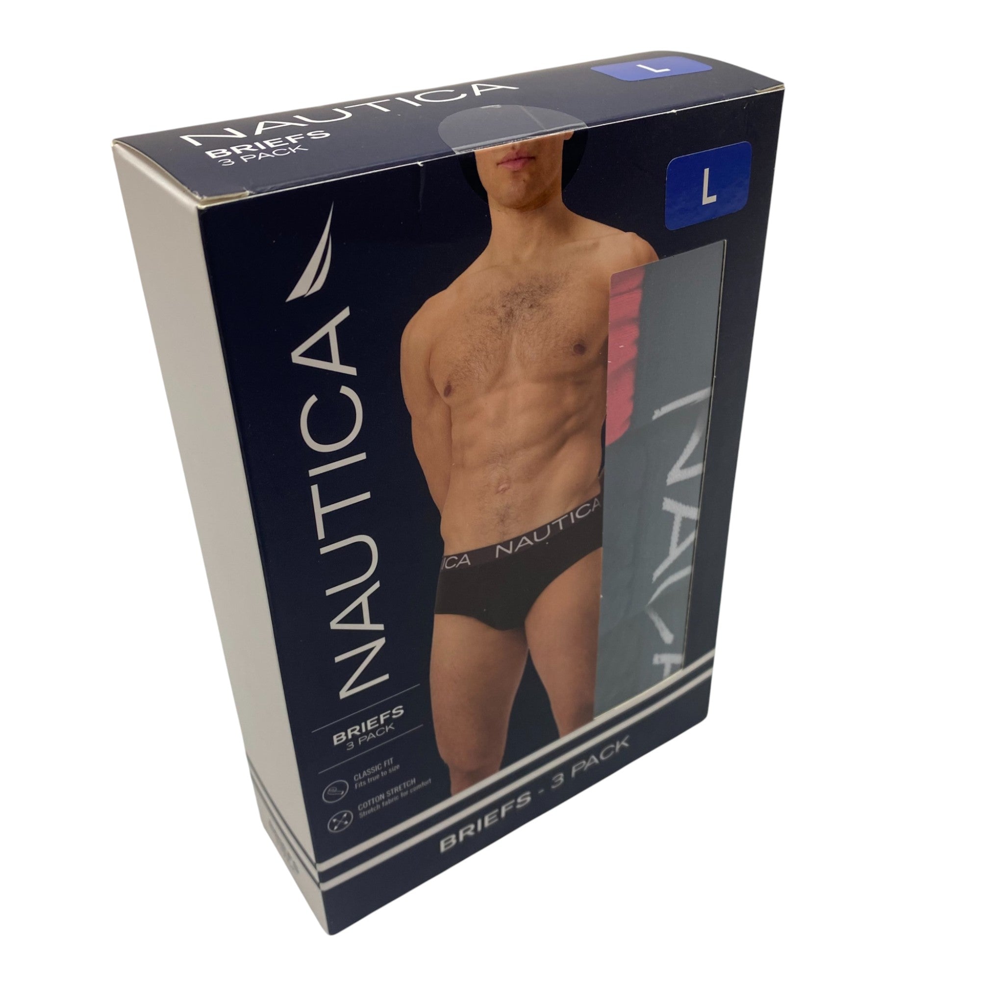 Nautica 3x Men's Briefs SIZE - Large