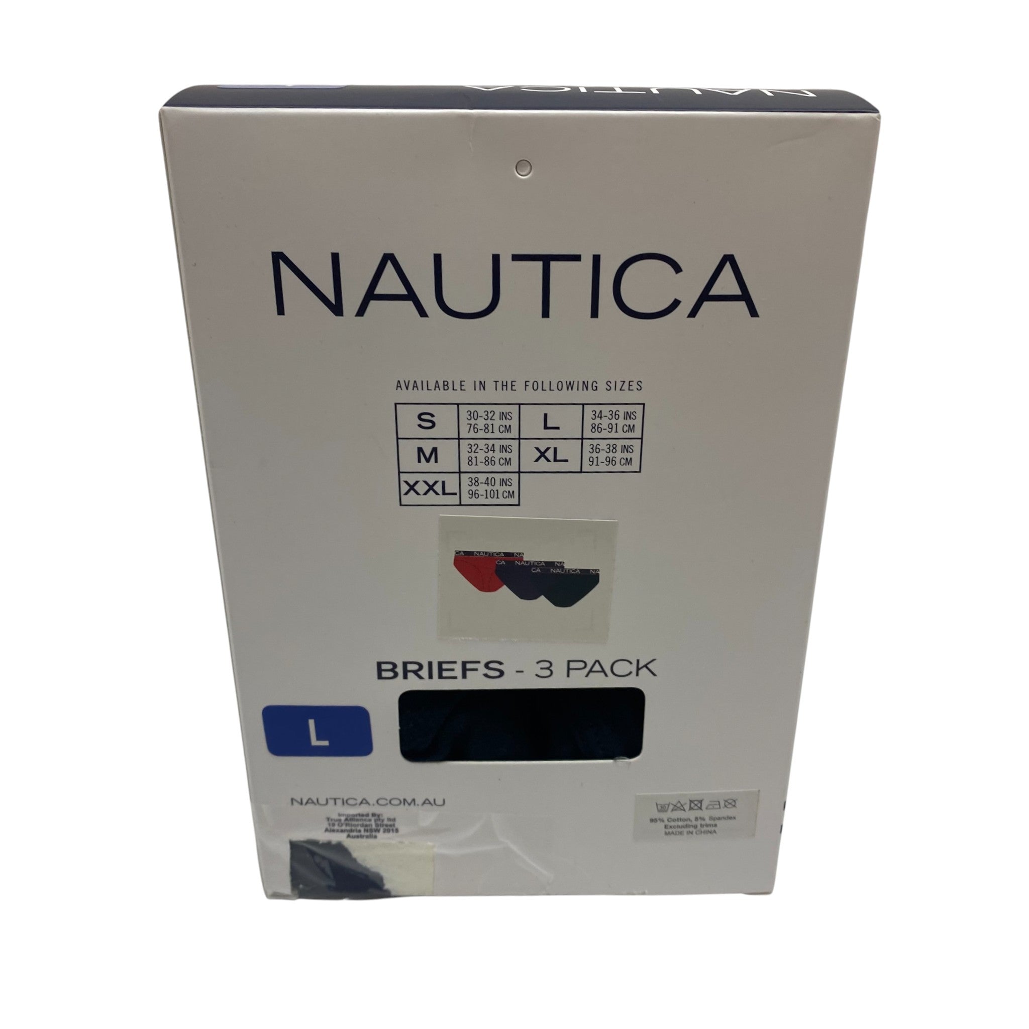 Nautica 3x Men's Briefs SIZE - Large