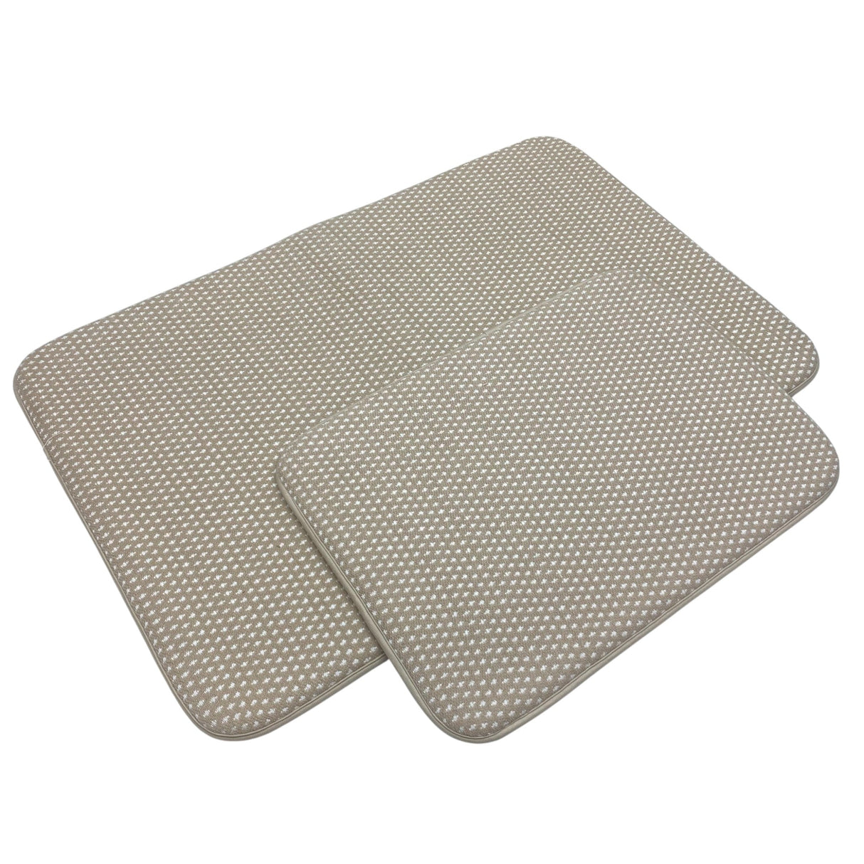 Mineral Spring 2x Textured Woven Cotton Memory Foam Bath Mat