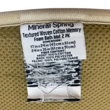 Mineral Spring 2x Textured Woven Cotton Memory Foam Bath Mat