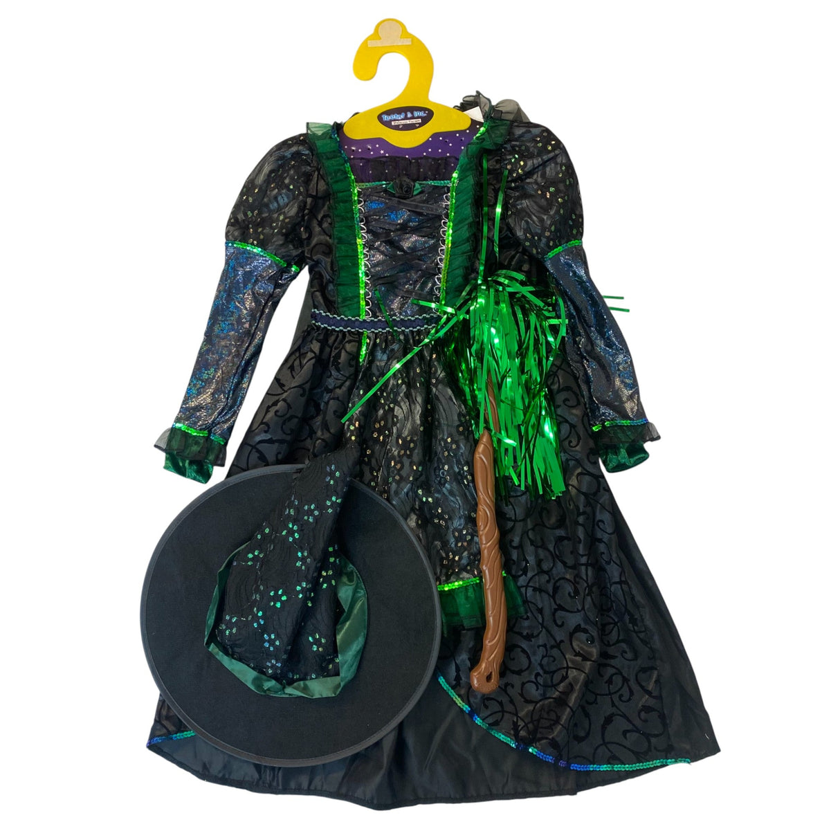 Teetot Cute Green Witch Costume - Size 5-6 years