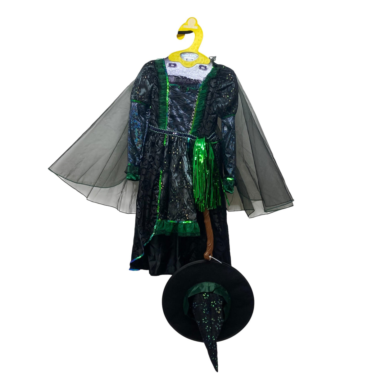 Teetot Cute Green Witch Costume - Size 5-6 years