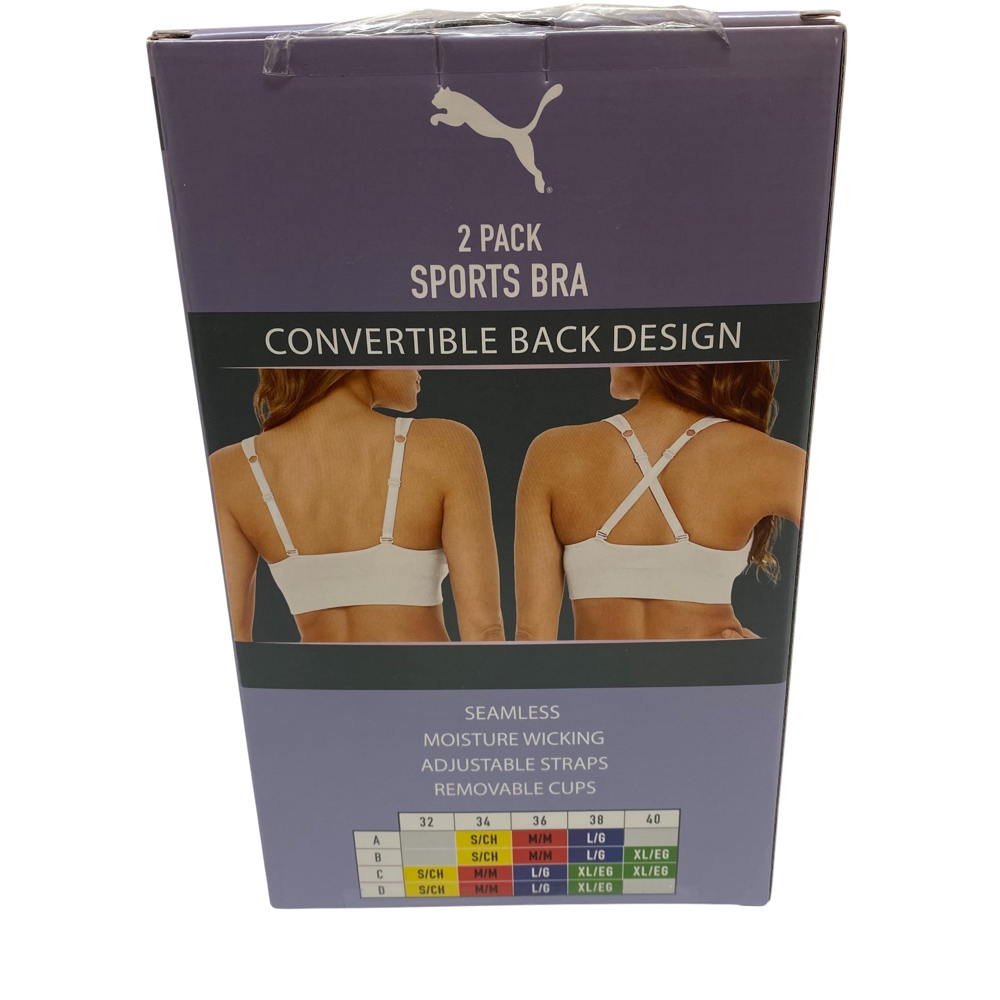 Puma 2x Women's Sports Bra SIZE - Extra Large