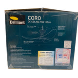 Brilliant CORO LED DC Ceiling Fan 132cm With Remote