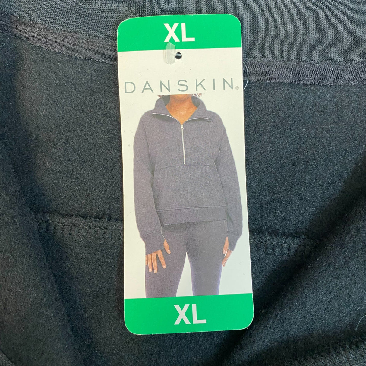 Danskin Women's Mixed Rib Half Zip Jacket SIZE - Extra Large